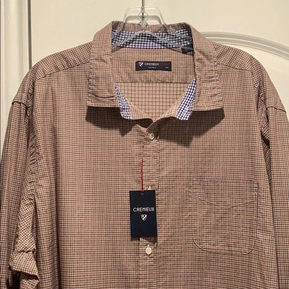 Cremieux Oxford Long Sleeve Shirt 100% Cotton Men’s XXL New - Picture 2 of 13
